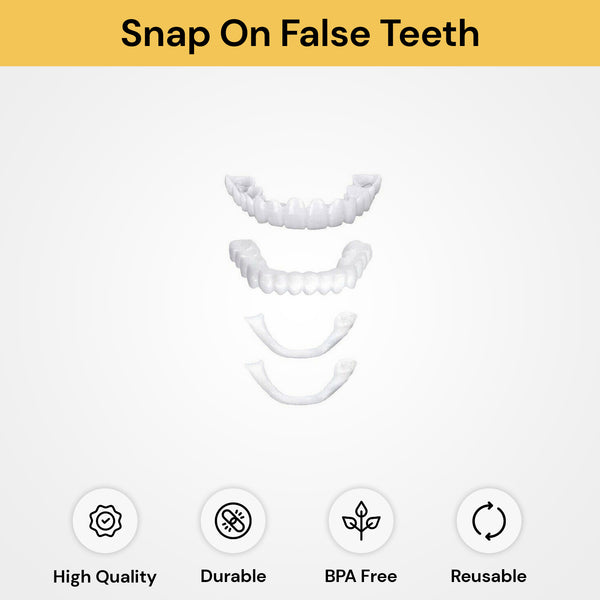 Pair of Snap On False Teeth