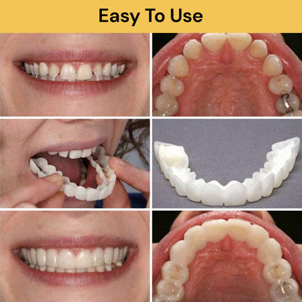 Pair of Snap On False Teeth