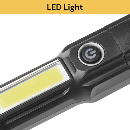 Telescopic USB Rechargeable LED Flashlight