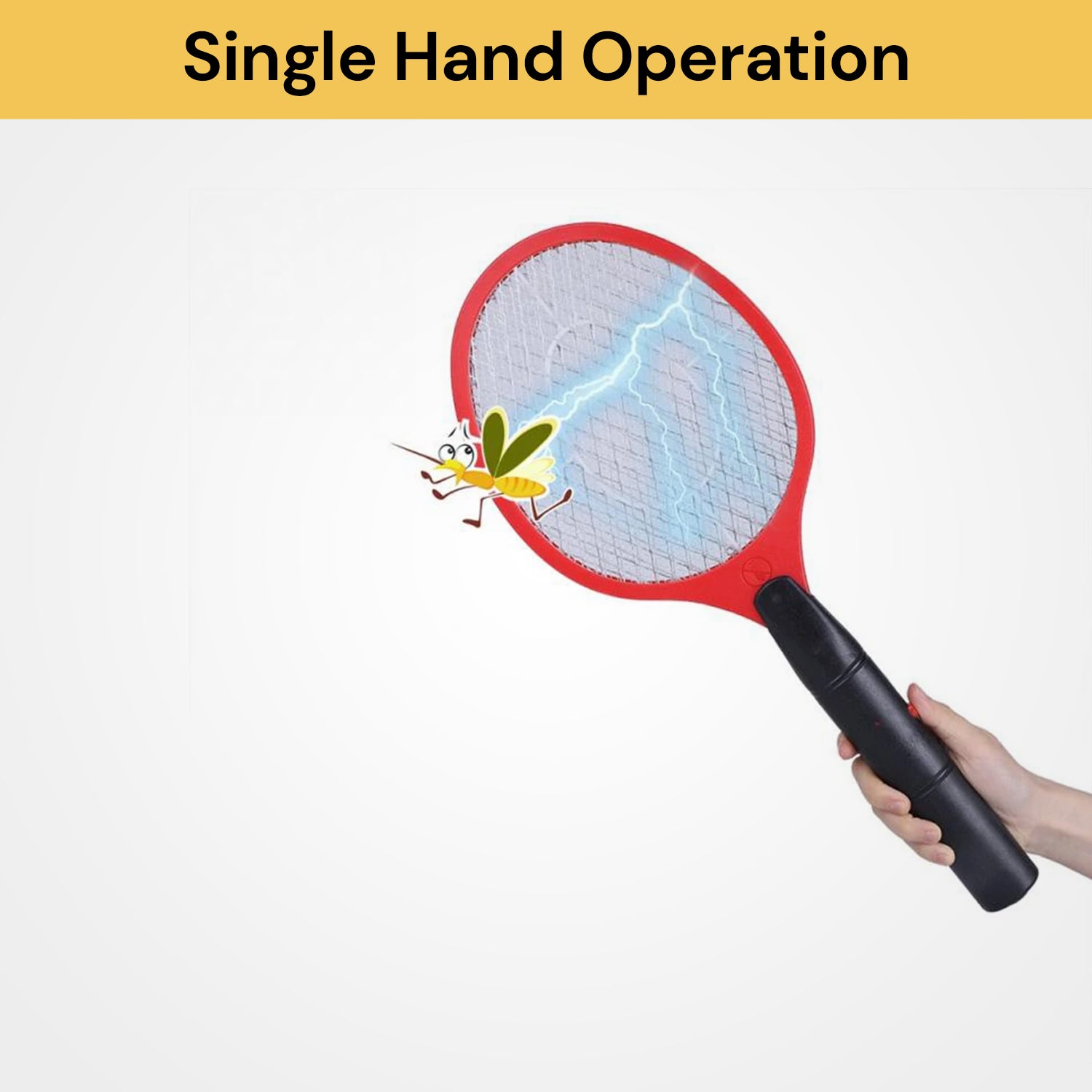 Fly Racket Small Handheld Bug Zapper Racket - Electric Fly Swatter, Portable