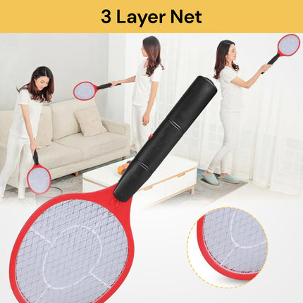 Handheld Bug Zapper Racket - Electric Fly Swatter, Portable