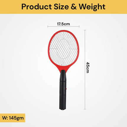 Handheld Bug Zapper Racket - Electric Fly Swatter, Portable