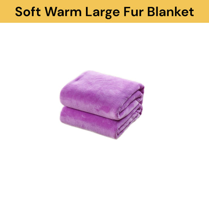 Soft Warm Large Fur Blanket