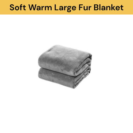 Soft Warm Large Fur Blanket