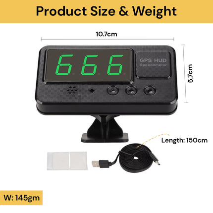 Universal Car GPS Speedometer HUD