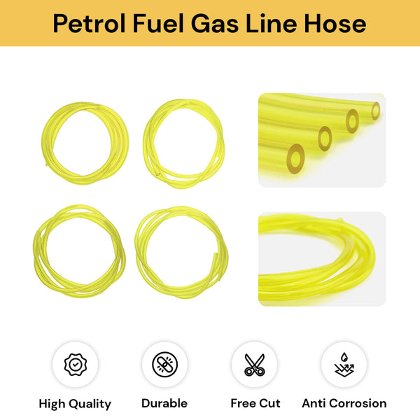 4PCs Petrol Fuel Gas Line Hose