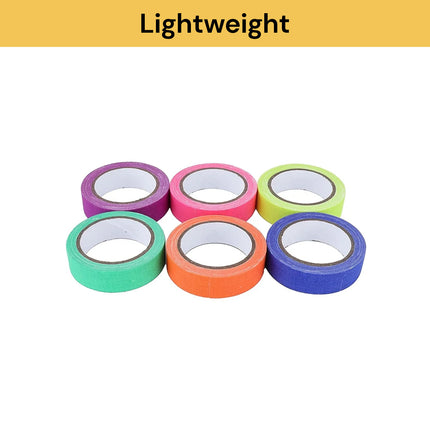 6PCs Decorative Neon Party Glow Tape