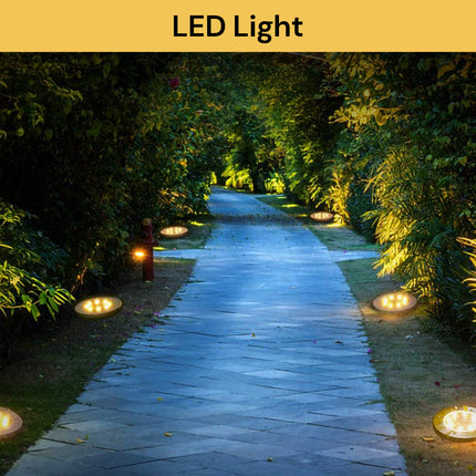 6PCs LED Solar Powered Garden Ground Lights