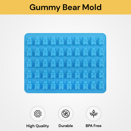 50 Cavity Silicone Gummy Bear Mold