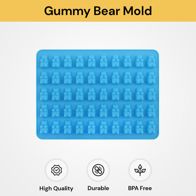 50 Cavity Silicone Gummy Bear Mold