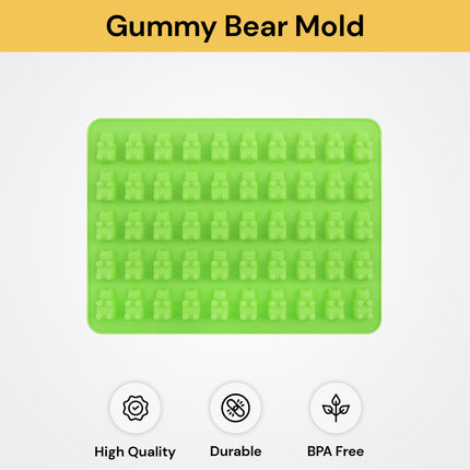 50 Cavity Silicone Gummy Bear Mold