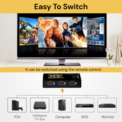 4K Ultra 5 Port HDMI Splitter Switch