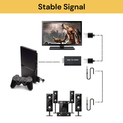 PS2 To HDMI Audio Video Converter