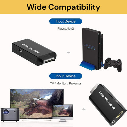 PS2 To HDMI Audio Video Converter