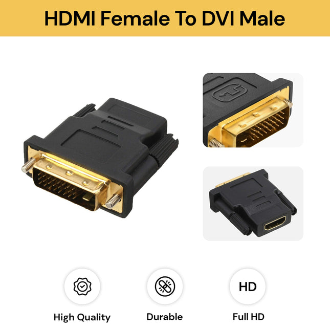 HDMI Female To DVI 24+1 Male