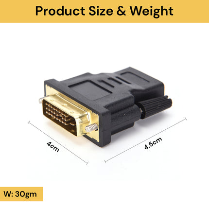 HDMI Female To DVI 24+1 Male