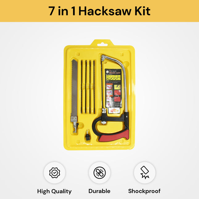 7 Pcs Multi purpose Hacksaw Set: Multi Blades Toolbox