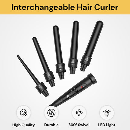 5 in 1 Interchangeable Hair Curler