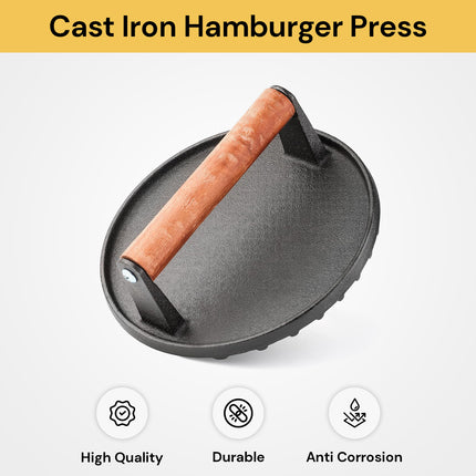 Cast Iron Hamburger Press