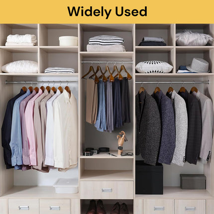 6PCs Wide Shoulder Wooden Hangers