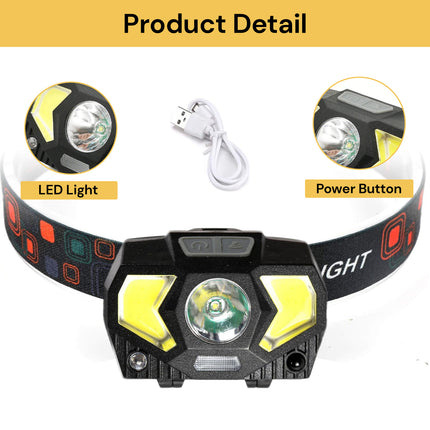 7 Mode COB LED Headlamp