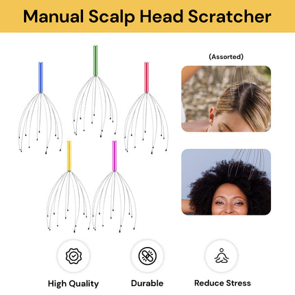 Manual Scalp Head Scratcher (Assorted)