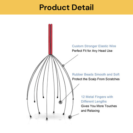 Manual Scalp Head Scratcher (Assorted)