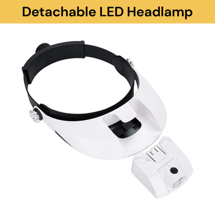 1X to 6X LED Headband Magnifier