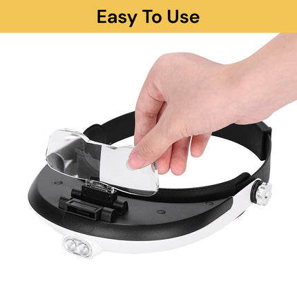 1X to 6X LED Headband Magnifier