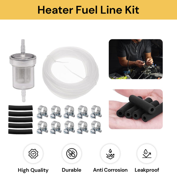 17PCs Heater Fuel Line Kit