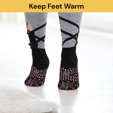 Pair Of Self Heating Socks