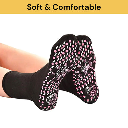 Pair Of Self Heating Socks