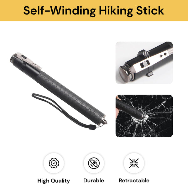 Self-Winding Hiking Stick