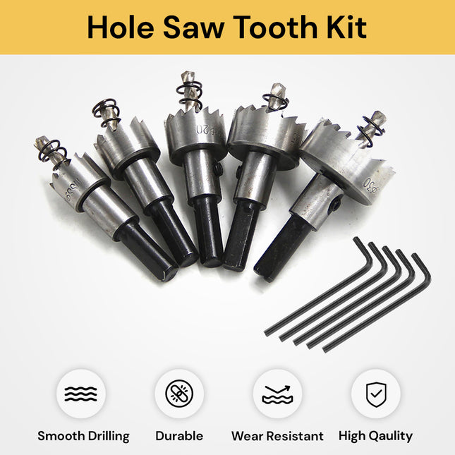 5Pcs Hole Saw Tooth Kit HoleSawToothKit01