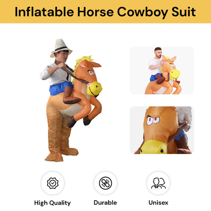 Inflatable Horse Cowboy Suit