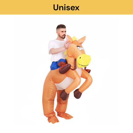 Inflatable Horse Cowboy Suit