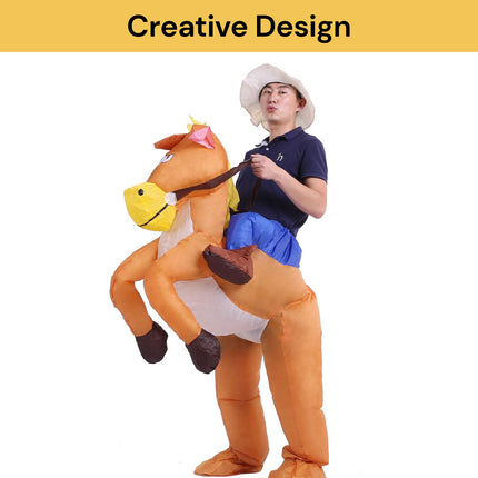 Inflatable Horse Cowboy Suit