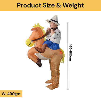 Inflatable Horse Cowboy Suit