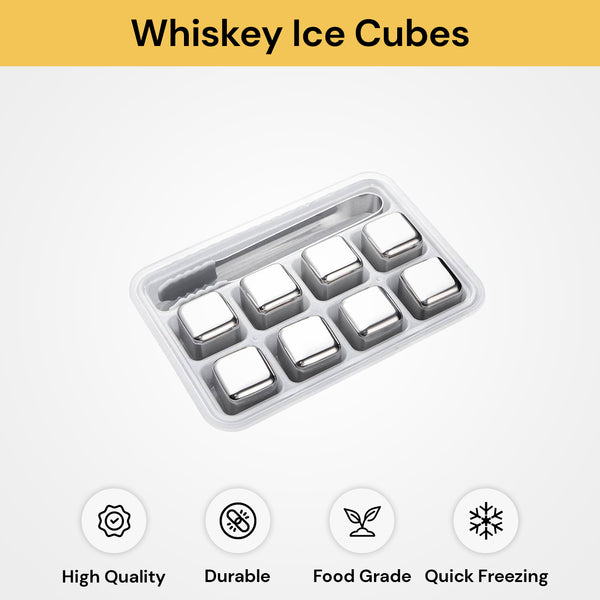 8PCs Reusable Whiskey Ice Cubes