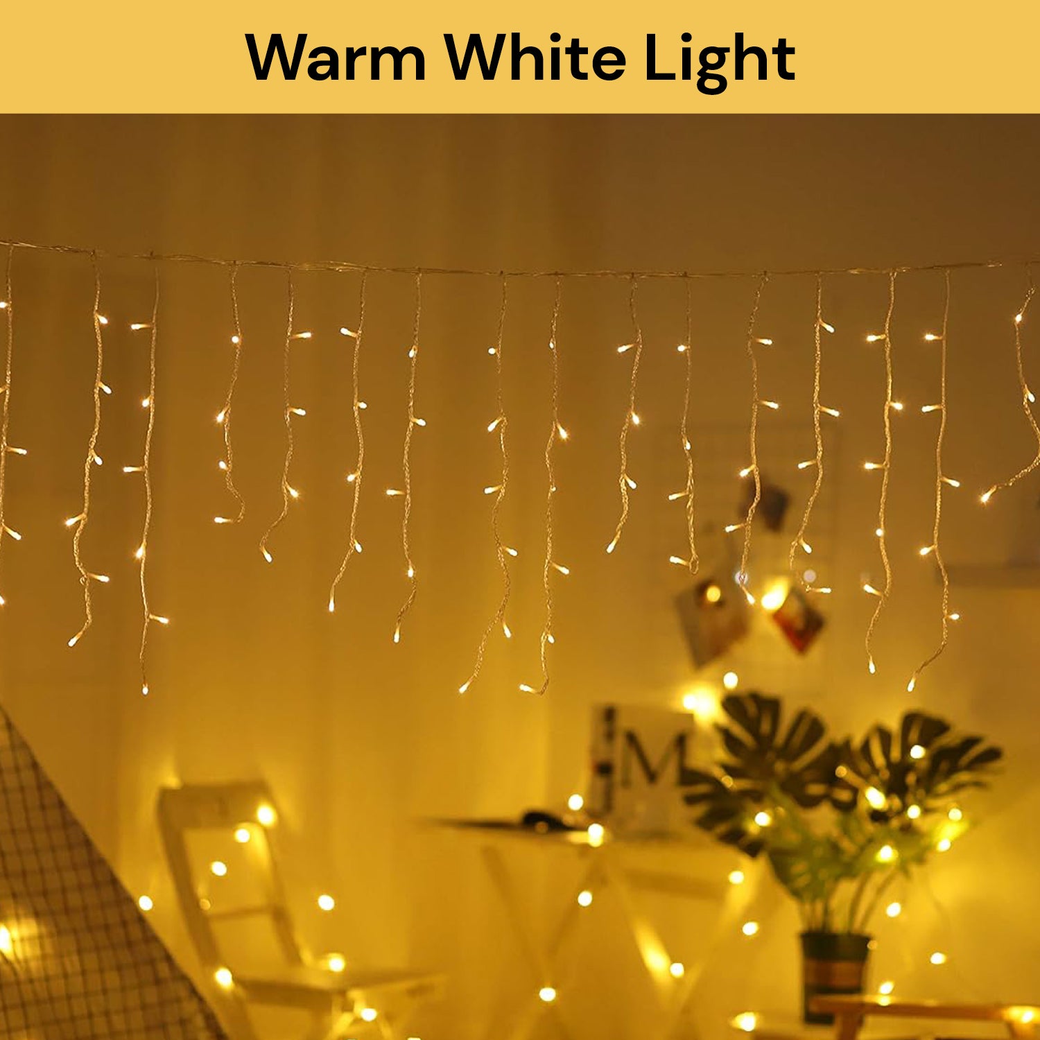 Ike String Plug Light LED Icicle String Light