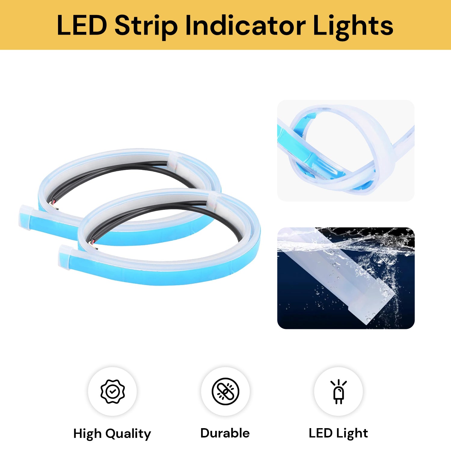 Led Status Indicator Strip 2PCs LED Strip Indicator Lights