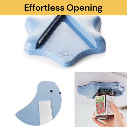 Multi-Functional Jar Opener - Blue - Easy Grip and Versatile