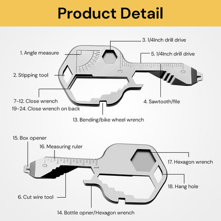 24 in 1 Key Shaped Tool KeyShapedTool05