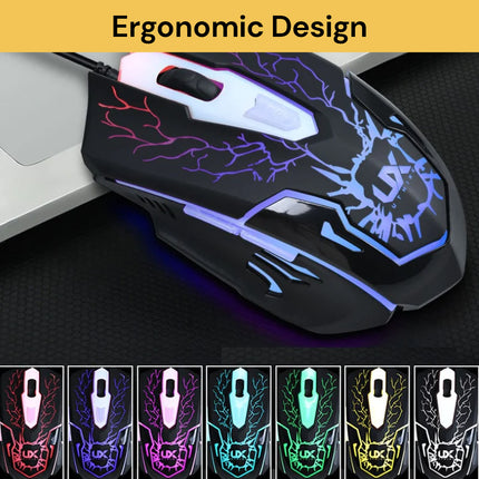 USB Wired Gaming Keyboard And Mouse Set