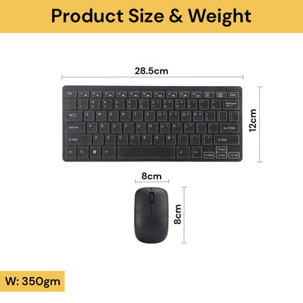 Wireless Keyboard Mouse Set