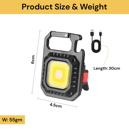 Portable Torch Keychain With 7 Light Modes