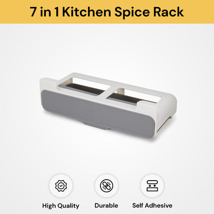 7 in 1 Self Adhesive Kitchen Spice Rack