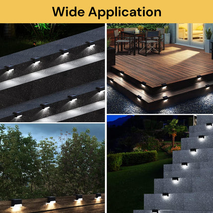 4Pcs Solar LED Deck Lights