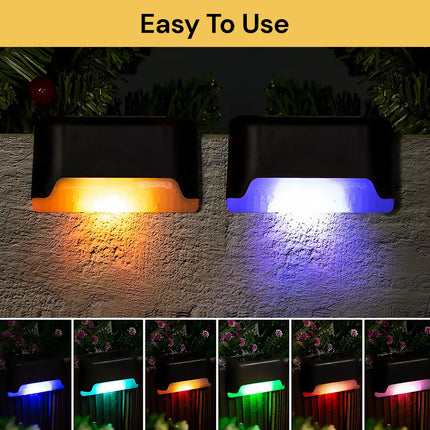 4Pcs Solar LED Deck Lights