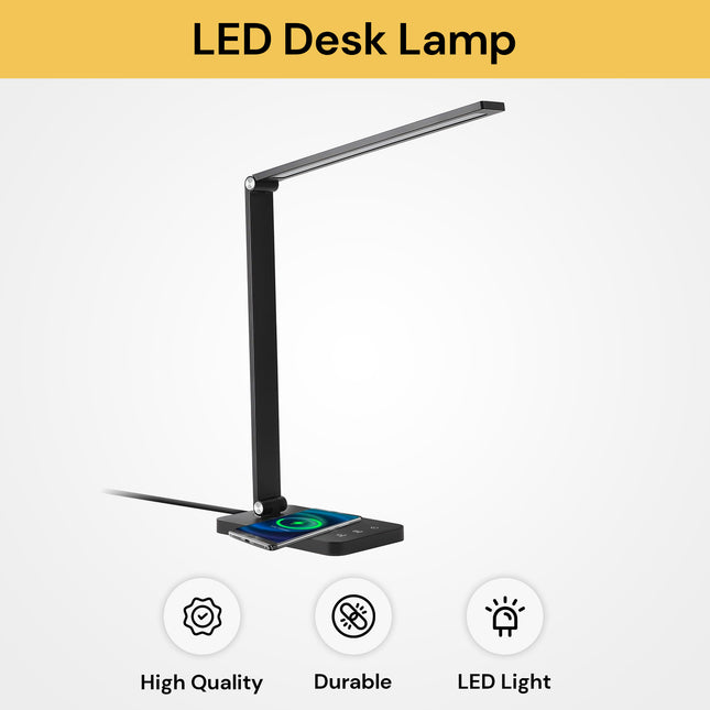 LED Desk Lamp With Wireless Charger